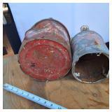 1 and 2 gal Vintage Cans with handles  Display Only