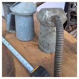 Lot of 3 two quart oil Vintage Oil Dispensers