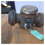 Vintage RailRoad Signal  uses fuel  Lens in nice shape (both pieces), some rust