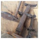 2 Vintage Jack stands and an antique Capper