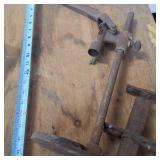 2 Vintage Jack stands and an antique Capper