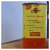Vapona Vintage Tin Gallon Can Farmcrest Cattle Spray, SUPER, by Gamble