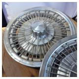 Lot of Spoked Chevrolet Motor Division Vintage Hub Caps