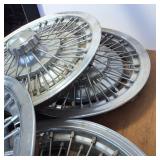 Lot of Spoked Chevrolet Motor Division Vintage Hub Caps