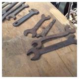 Large Lot of (15) total Vintage wrenches and multi wrenches