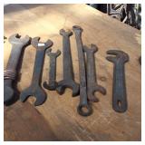 Large Lot of (15) total Vintage wrenches and multi wrenches