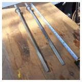 Lot of (2) Vintage Stainless tank level measurers