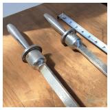 Lot of (2) Vintage Stainless tank level measurers