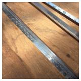 Lot of (2) Vintage Stainless tank level measurers