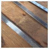 Lot of (2) Vintage Stainless tank level measurers