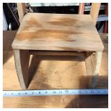 Vintage Portable wooden step stool and kid