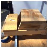 Vintage Portable wooden step stool and kid