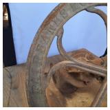 Vintage Cast Iron Pump Fly Wheel by Fairbanks Morse Co out of Chicago, Il