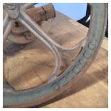 Vintage Cast Iron Pump Fly Wheel by Fairbanks Morse Co out of Chicago, Il