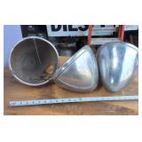 Lot of (3) Vintage Ford Light Bezels  9 inch diameter