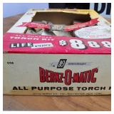 Benz O Matic Vintage propane torch set  pencil burner, soldering tip, etc