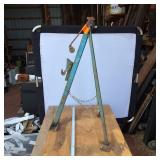 Vintage Tripod Bumper Jack, 34 inches tall