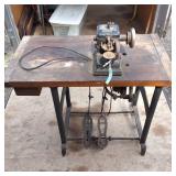 Lawrence M. Stein, Vintage Table Out of Chicago Pre Electric Treadle Machine