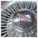 13 inch inner diameter lot of (4) heavy duty spoked hub caps