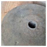 3 thick grinding stones, 7 inch, 7 inch and 8 inch