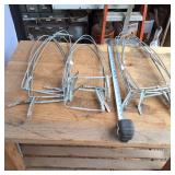 Lot of one dozen fur stretchers 20 inches long and 6.5 inches wide