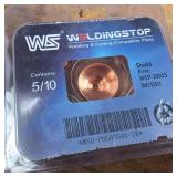 Welding Stop Shield Nozzle and electrodes 5/10 (NIB)