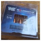 Welding Stop Shield Nozzle and electrodes 5/10 (NIB)