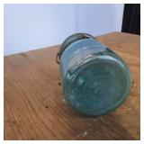 McDonald New Perfect Seal Blue Canning Jar with lid