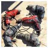 Black and Decker, Makita and more  5 corded drills