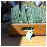 Full crate Vintage Coca Cola 6.5 oz returnables with Vintage Wooden Crate!