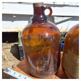 Lot of (3) Vintage Brown Gallon Bottles  Purex is one of them