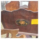 Lot of (2) Vintage Wooden Magazine Racks