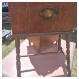 Lot of (2) Vintage Wooden Magazine Racks
