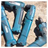 Large Lot (6) Piece Vintage Makita with one battery