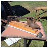 Large Vintage Sausage Press  No 0 - Looong handle!