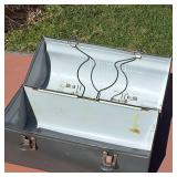 Vintage Tin Lunch Box and Thermos holder