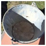 Two pots suitable for a hanging plant (holes on bottom or cracked)