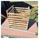 Vintage Wooden Egg Crate