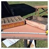 Lot of (2) Vintage Soda Case Crates (Coke and C&W Bottling Company)