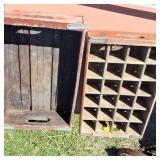 Lot of (2) Vintage Soda Case Crates (Coke and C&W Bottling Company)