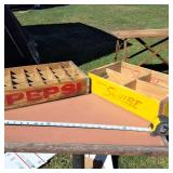 Lot of (2) Vintage Soda Case Crates (Pepsi and Squirt)