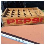 Lot of (2) Vintage Soda Case Crates (Pepsi and Squirt)