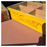 Lot of (2) Vintage Soda Case Crates (Pepsi and Squirt)