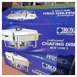 NSF Chafing Dish (NIB) Food and water Pan lot of (2)  Royal Industries 8Quart