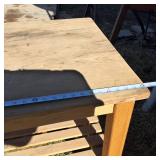 Reclaimed Barnwood Kitchen Bread Table (Hand made)
