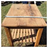 Reclaimed Barnwood Kitchen Bread Table (Hand made)