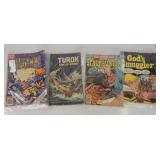 Lot of (4) Vintage Comic Magazines in Plastic Sleeves