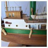 Sanson Wooden Schooner Model - 2 feet long!