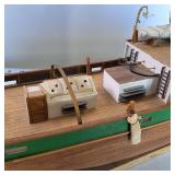 Sanson Wooden Schooner Model - 2 feet long!