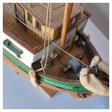 Sanson Wooden Schooner Model - 2 feet long!